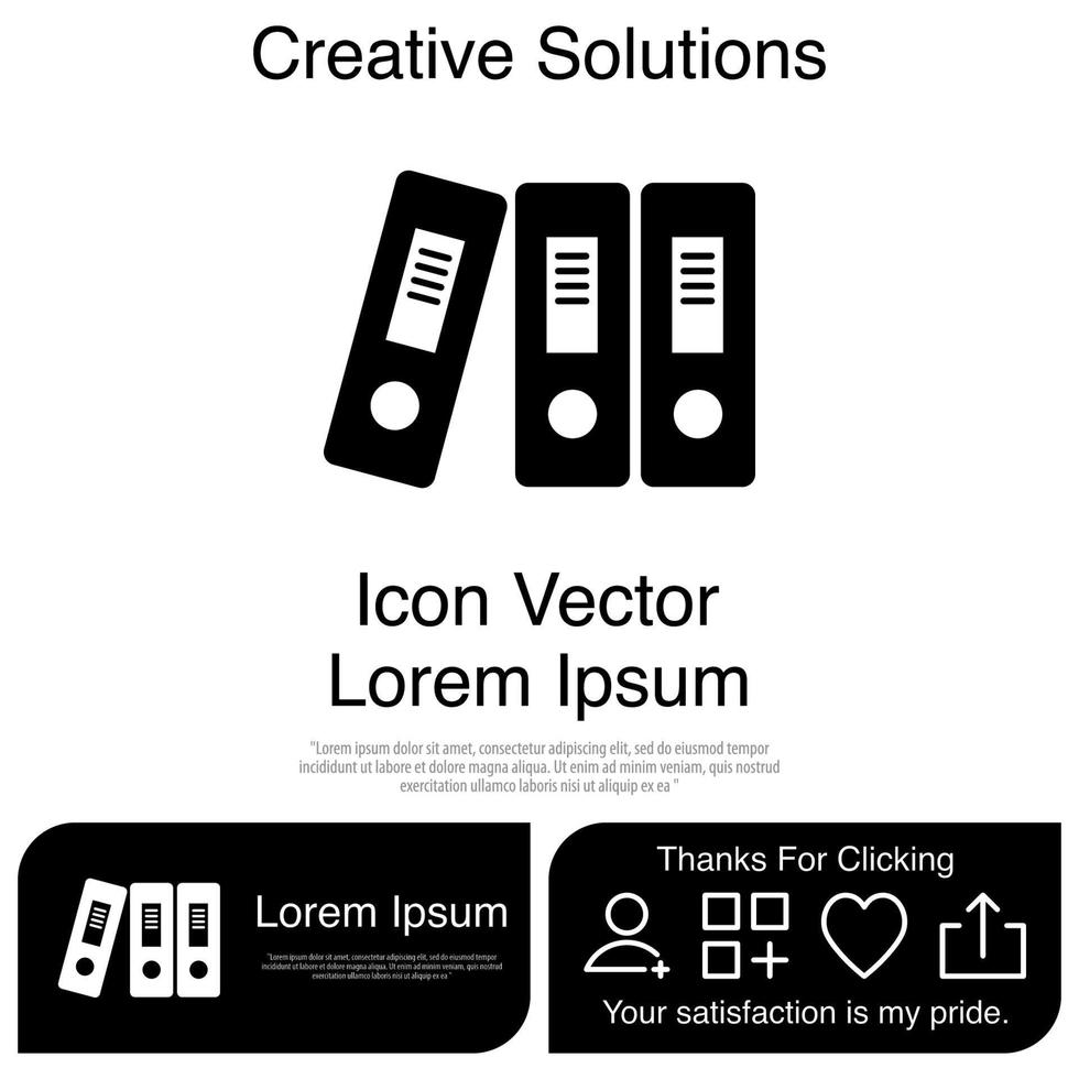 Binder-Icon-Vektor eps 10 vektor