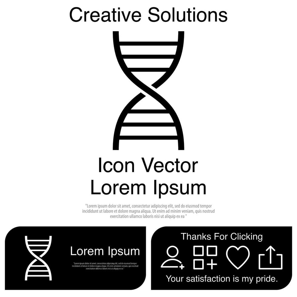 DNA-Icon-Vektor eps 10 vektor