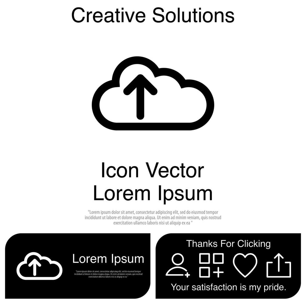 Cloud-Icon-Vektor eps 10 vektor