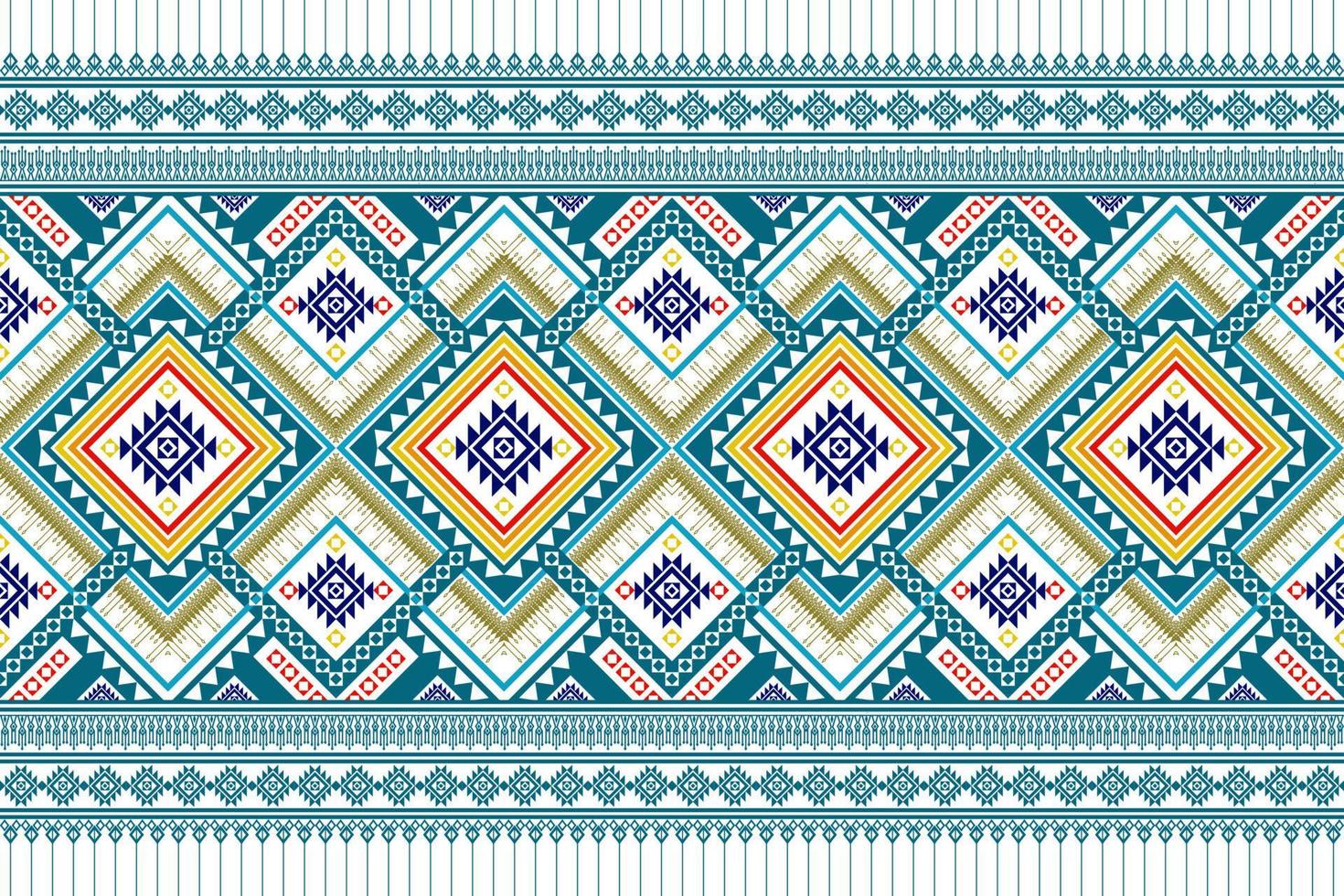 geometrisk etnisk sömlös design. Aztec tyg matta mandala prydnad chevron textil dekoration tapeter. tribal kalkon afrikansk indisk traditionell broderi prydnad bakgrund vektor