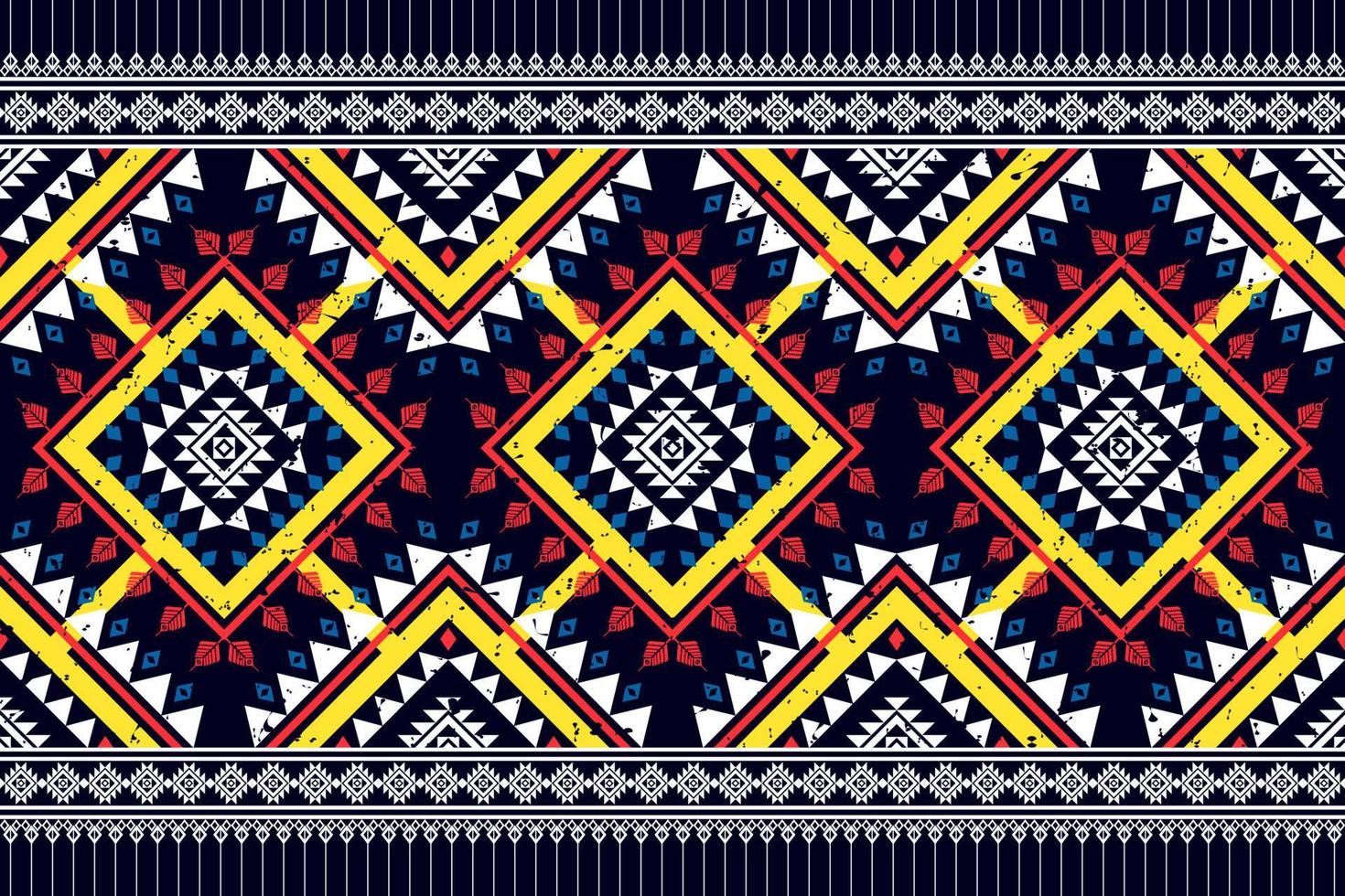 geometrisches ethnisches nahtloses Musterdesign. aztekischer Stoff Teppich Mandala Ornament Chevron Textildekoration Tapete. Tribal Truthahn afrikanische indische traditionelle Stickerei Vektor Hintergrund