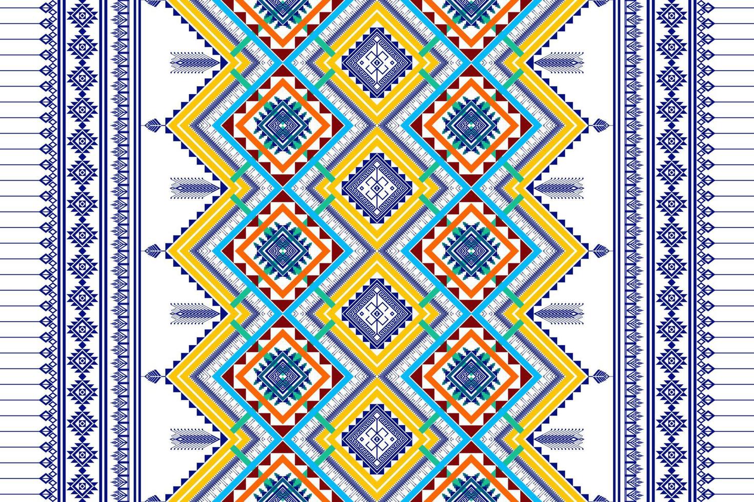 geometrisches ethnisches Musterdesign. aztekischer Stoff Teppich Mandala Ornament Chevron Textildekoration Tapete. stammestürkei afrikanisch-indischer traditioneller stickereihintergrund vektor