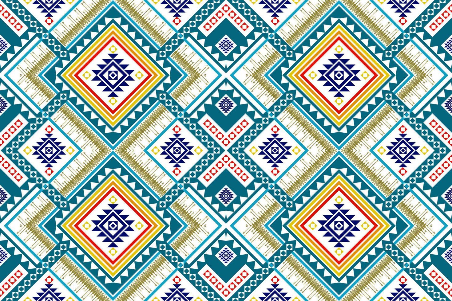 geometrisches ethnisches nahtloses Musterdesign. aztekischer Stoff Teppich Mandala Ornament Chevron Textildekoration Tapete. Tribal Truthahn afrikanische indische traditionelle Stickerei Ornament Hintergrund vektor