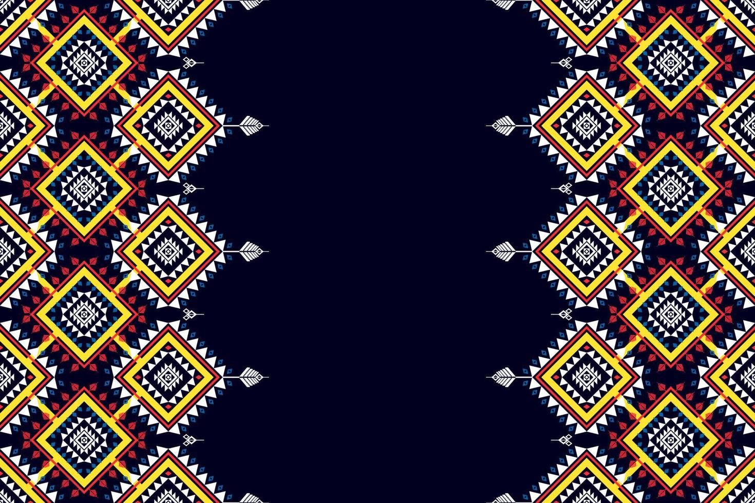 geometrisk etnisk sömlös design. Aztec tyg matta mandala prydnad chevron textil dekoration tapeter. tribal kalkon afrikansk indisk traditionell broderi vektor bakgrund