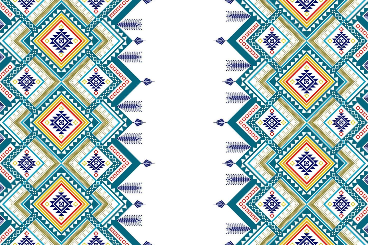 geometrisk etnisk sömlös design. Aztec tyg matta mandala prydnad chevron textil dekoration tapeter. tribal kalkon afrikansk indisk traditionell broderi prydnad bakgrund vektor