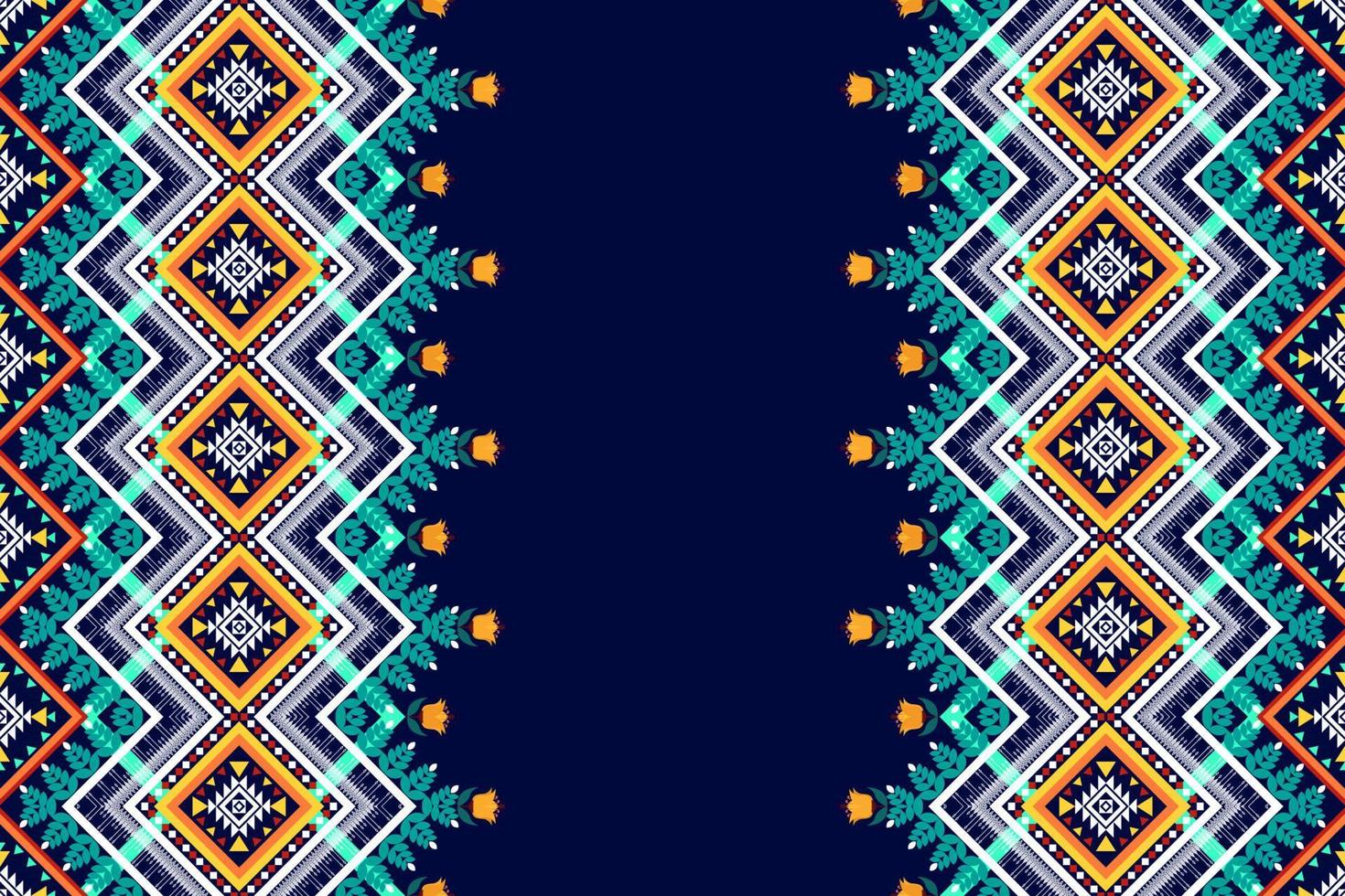 geometrisk etnisk sömlös design. Aztec tyg matta mandala prydnad chevron textil dekoration tapeter. tribal kalkon afrikansk indisk traditionell broderi vektor illustration bakgrund