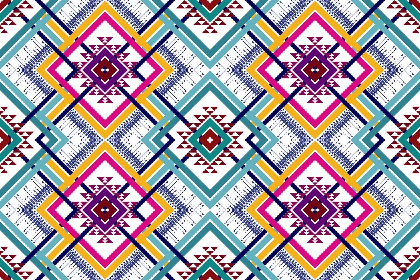 geometrisches ethnisches Musterdesign. aztekischer Stoff Teppich Mandala Ornament Chevron Textildekoration Tapete. Tribal Truthahn afrikanische indische traditionelle Stickerei Vektorgrafiken Hintergrund vektor