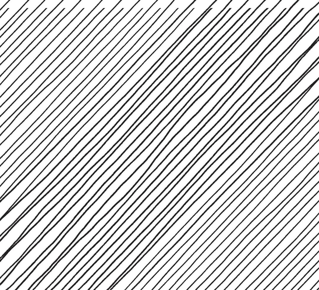 handgezeichnetes abstraktes Muster mit handgezeichneten Linien, Strichen. Satz Vektor-Grunge-Pinsel. gewellte gestreifte, Vektor eps 10 Illustration