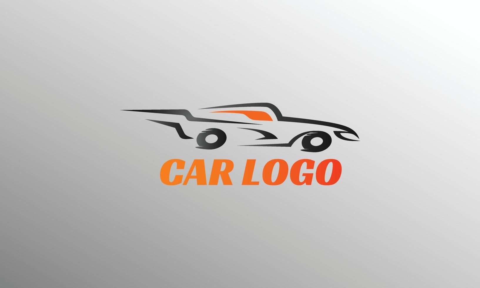 Autolinie Logo-Vorlage für Garage oder Gemeinde vektor