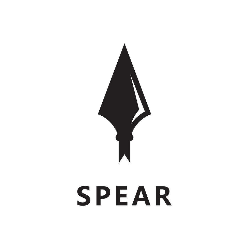 Speer-Logo-Vektor-Design-Vorlage vektor