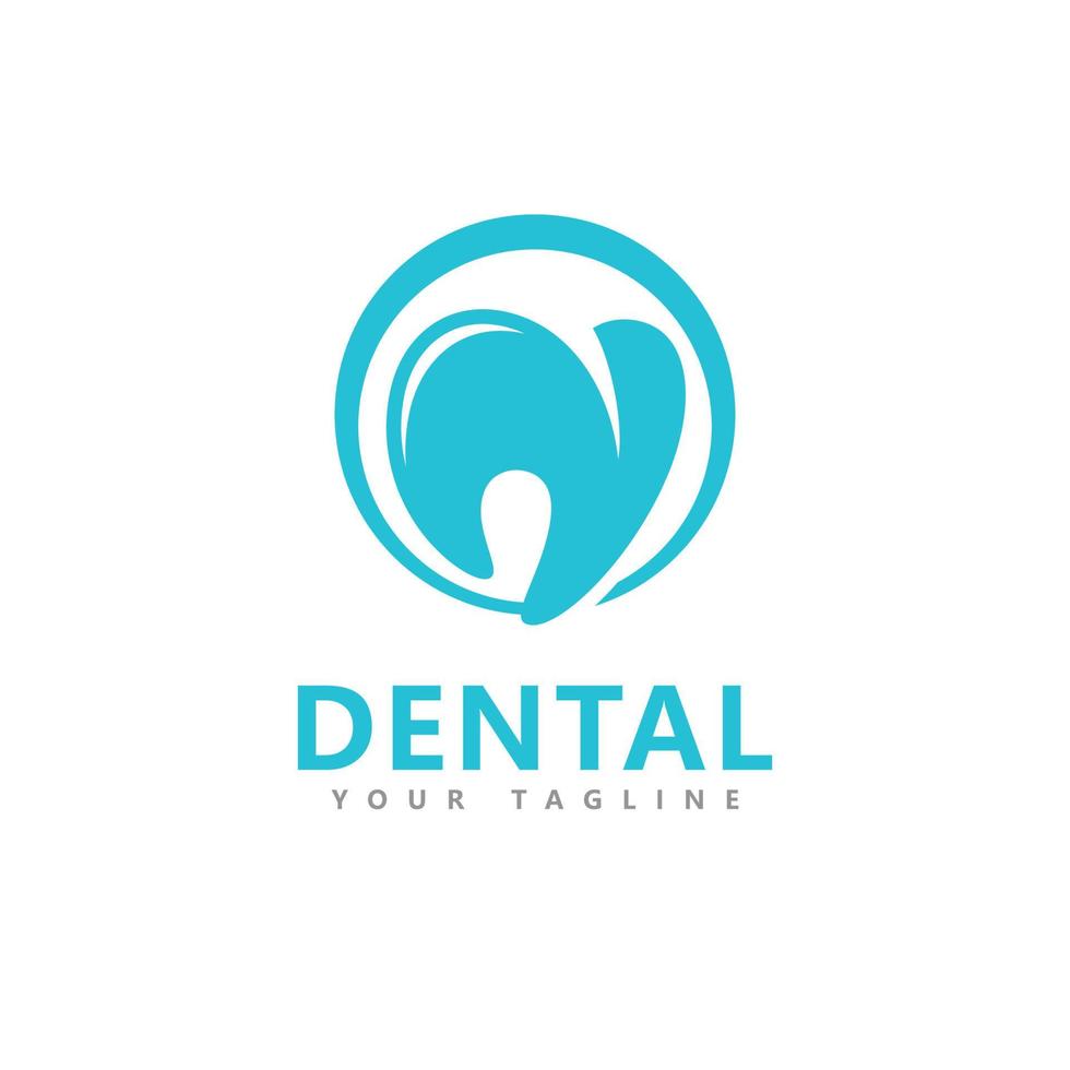 dental koncept logotyp formgivningsmall vektor