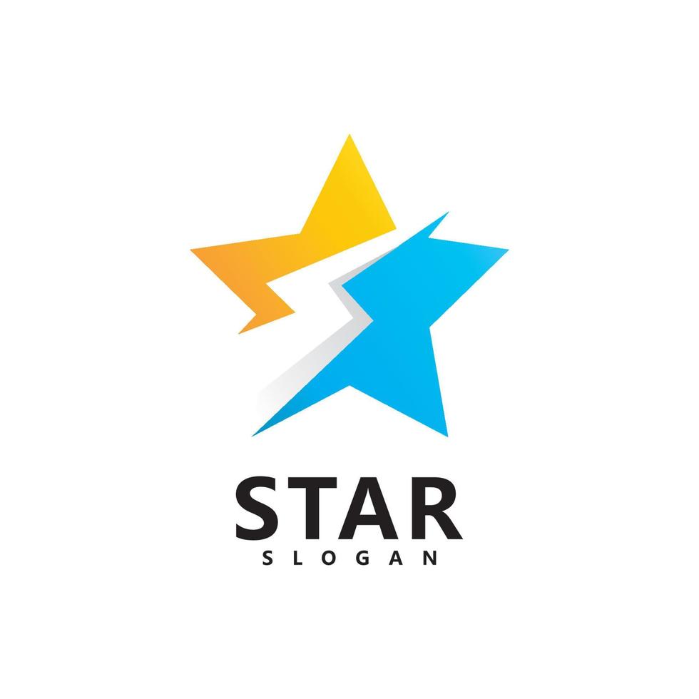 stjärna logotyp design mall, snabb stjärna logotyp vektor illustration design