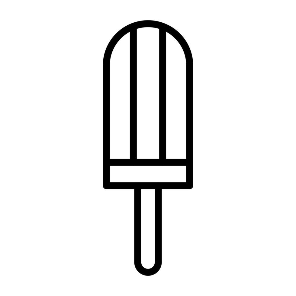 popsicle linje ikon vektor