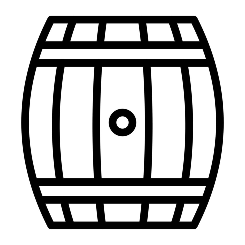 Barrel-Liniensymbol vektor