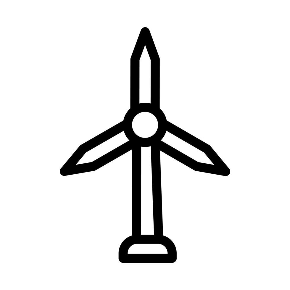 Symbol für die Windmühlenlinie vektor