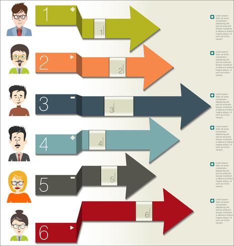 Brainstorming affärsidé modern design infographic vektor