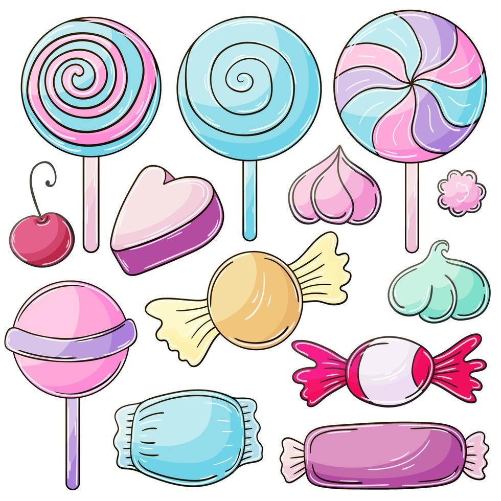 illustration im handzeichnungsstil. süßes dessert, grafisches element für design vektor