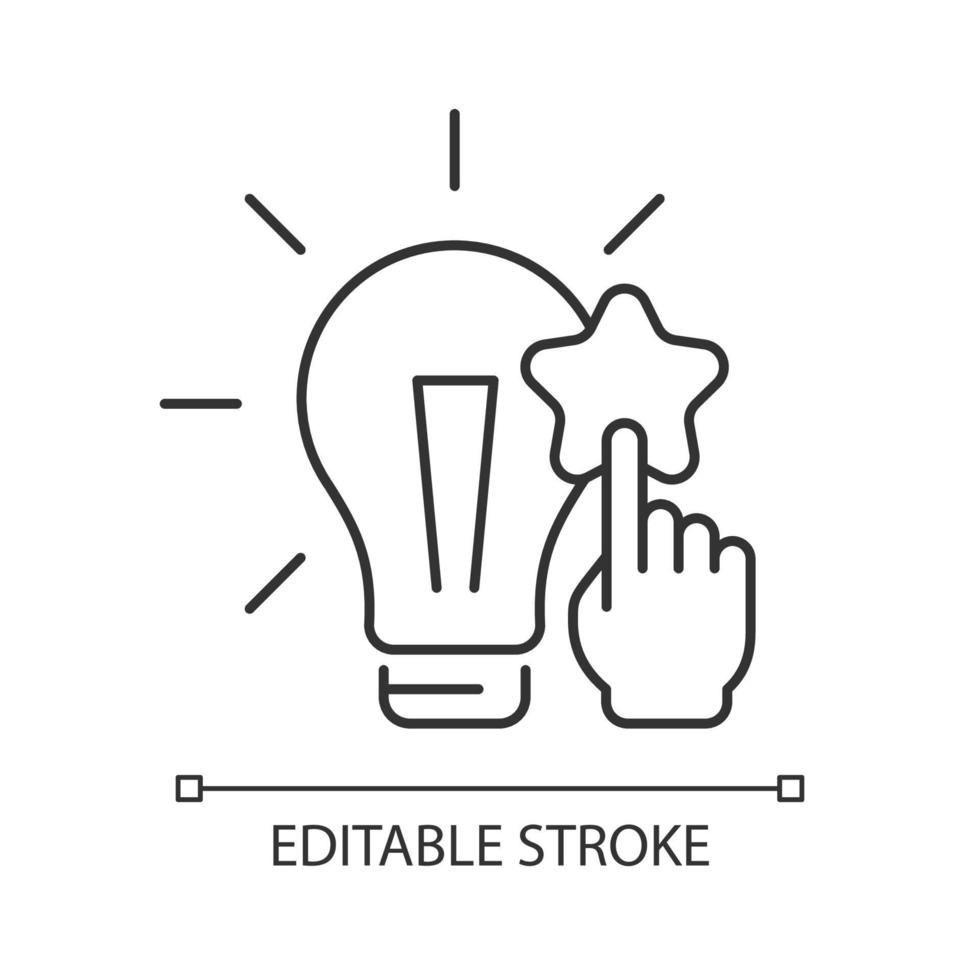 faktaanalys och utvärdering linjär ikon. dela upp komplext ämne i avhandlingar. analysera information. tunn linje anpassningsbar illustration. kontur symbol. vektor isolerade konturritning. redigerbar linje