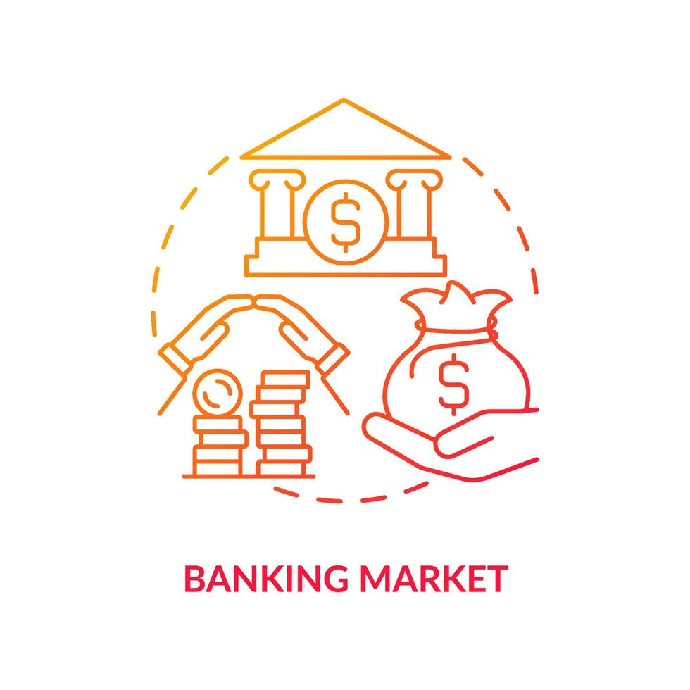 bankbranschen koncept ikon. öppna insättning eller konto. utfärdar lån. finansiellt stöd. banktjänster abstrakt idé tunn linje illustration. vektor isolerade kontur färgritning.