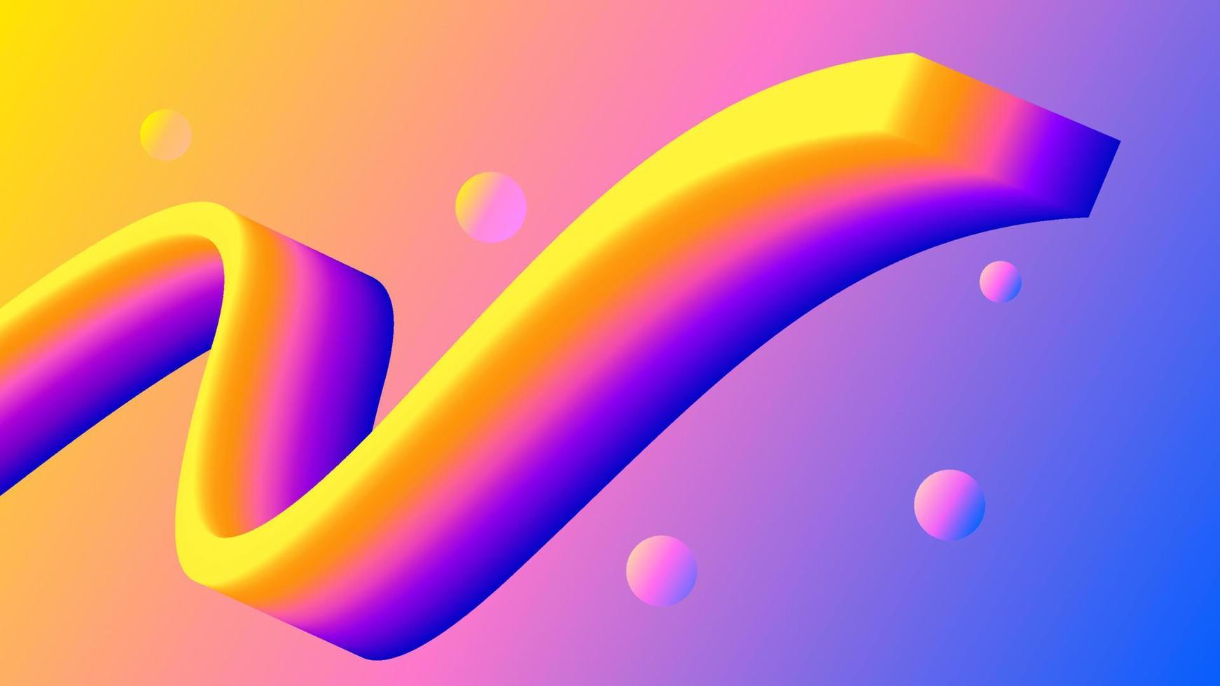abstrakt våg bakgrund med färgglada gradering vektor