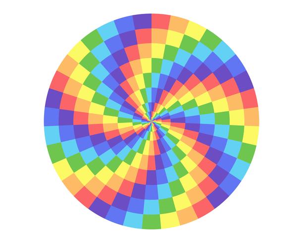 regnbågens färg cirkel vektor
