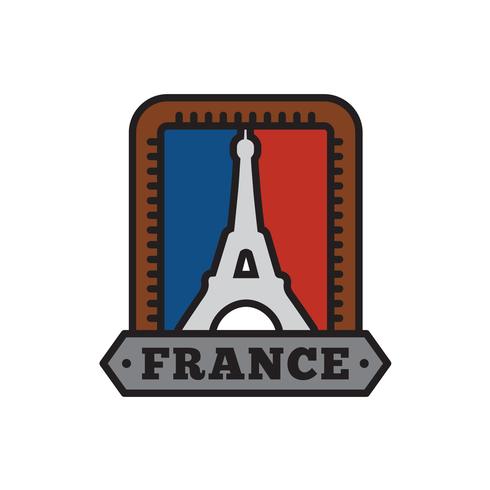 Country Badge Collections, Paris symbol för Big Country vektor