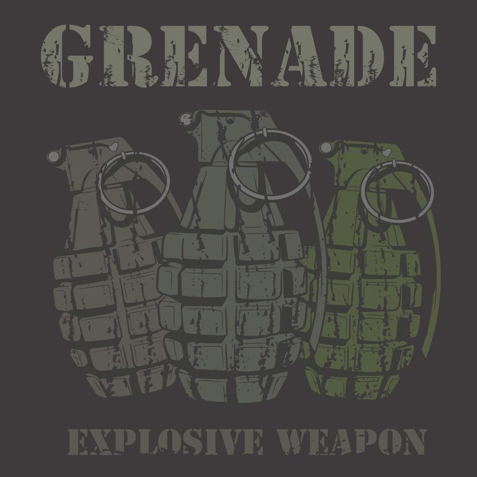 granat explosiva vapen vektor