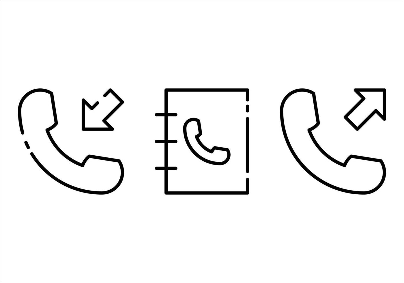 Symbol für die Telefonsammlung vektor