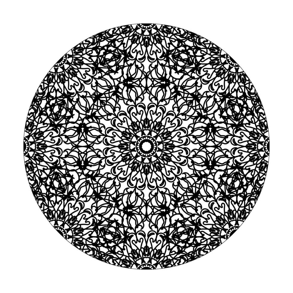 handritad mandala. dekoration i etniska orientaliska doodle prydnad. vektor