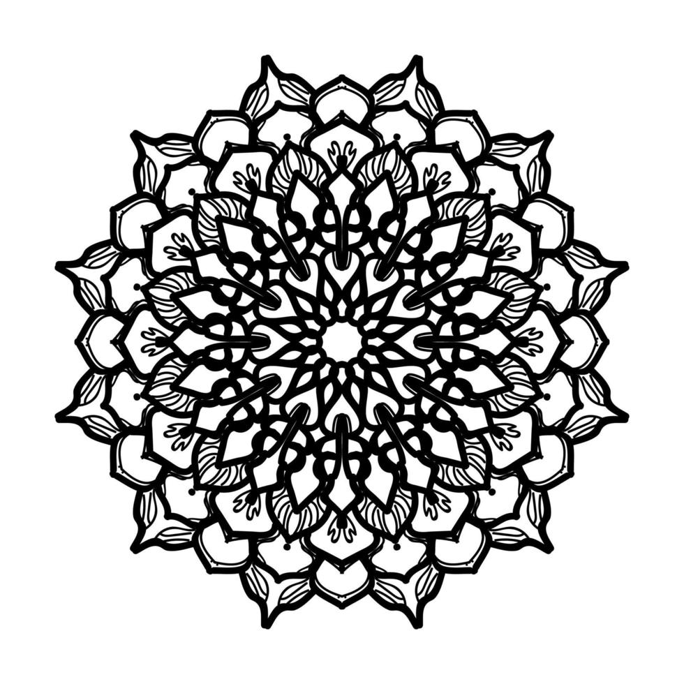 handgezeichnetes Mandala. dekoration in ethnischer orientalischer gekritzelverzierung. vektor