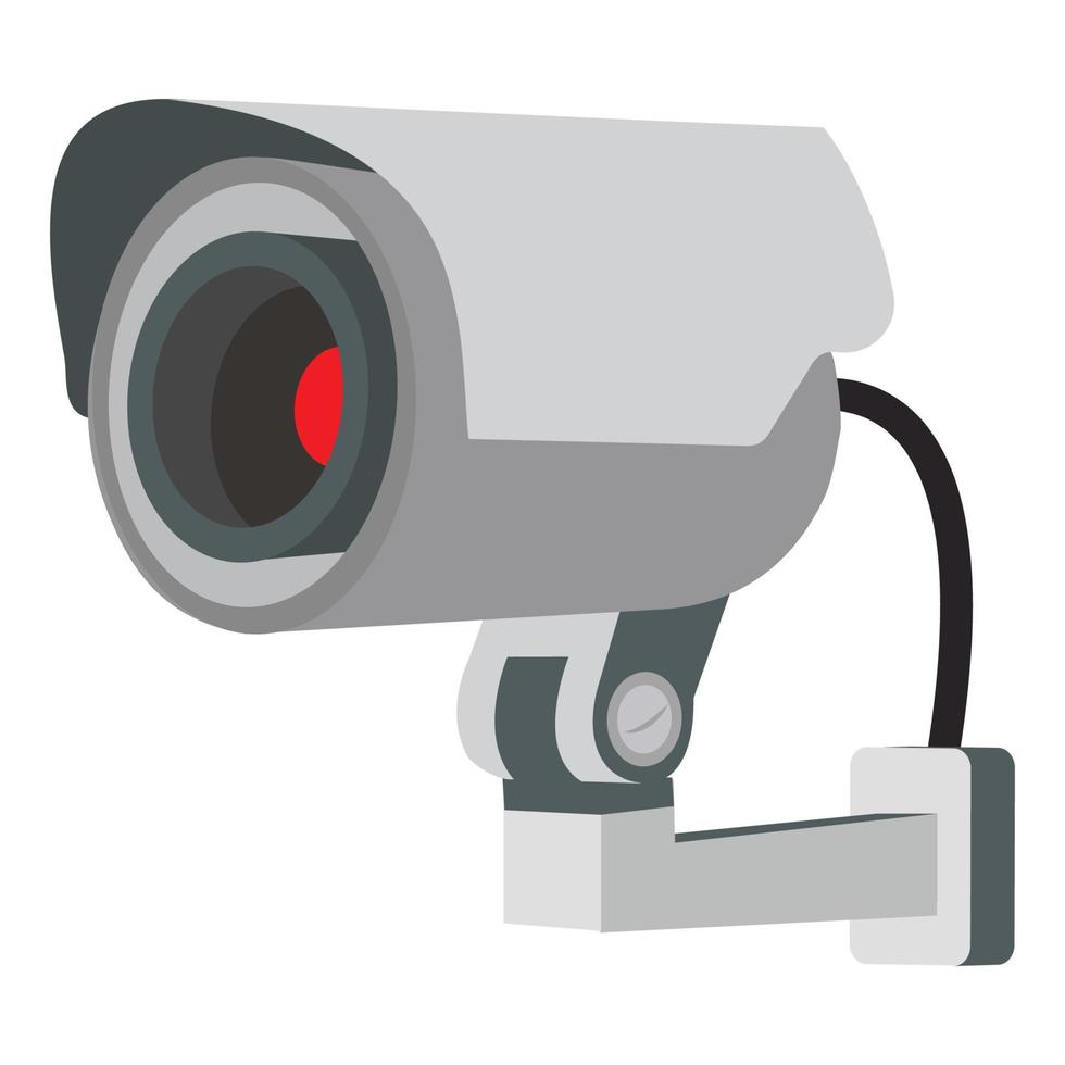 CCTV-Überwachungskamera-Schild aufhängen vektor