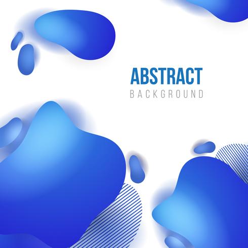 Abstrakt vätskeblå bannerbakgrundsmall. vektorillustration vektor