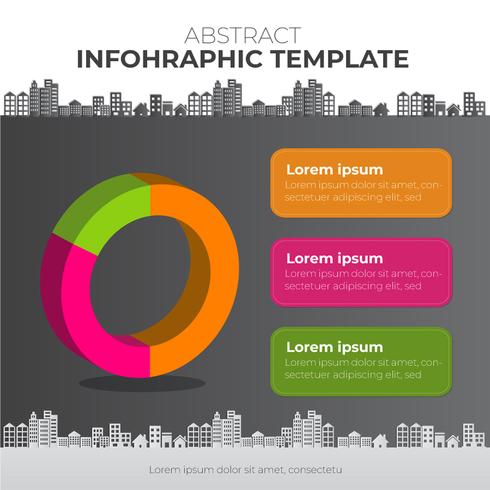 Haus Infographic mit Diagramm und editable Fahnenvektorillustration vektor