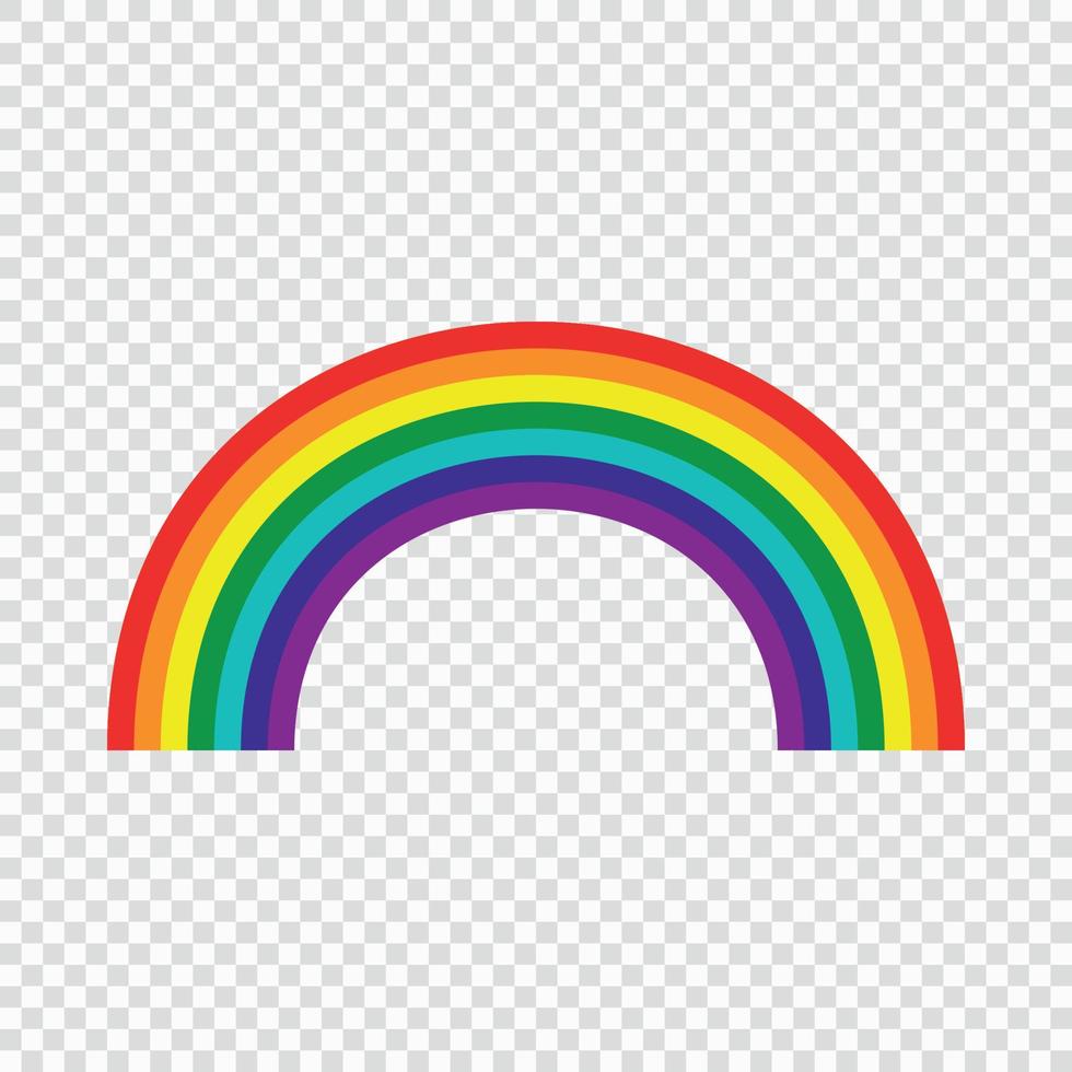 Pride Gay Logo mit Regenbogen vektor