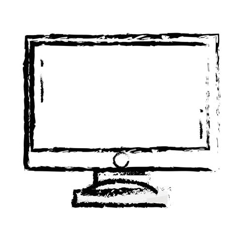 Abbildung Computerbildschirm elektronische Technologie vektor