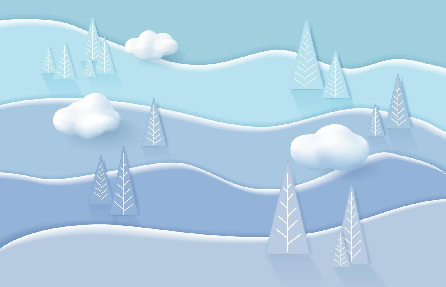 3D-renderingsscen av julhelgen, pastellfärgad bakgrund. vektor