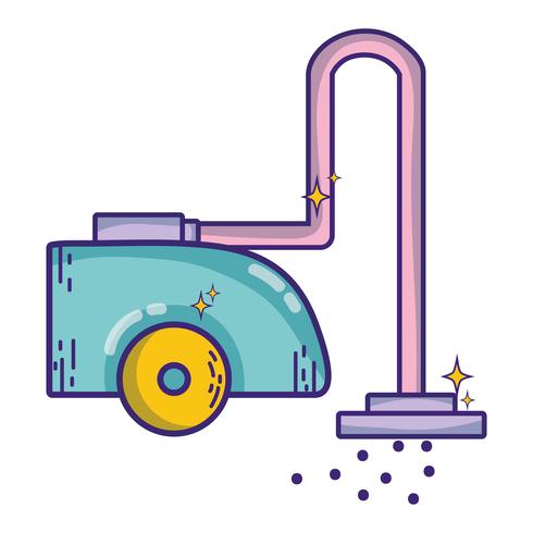 Staubsaugermaschine elektrische Ausrüstung vektor