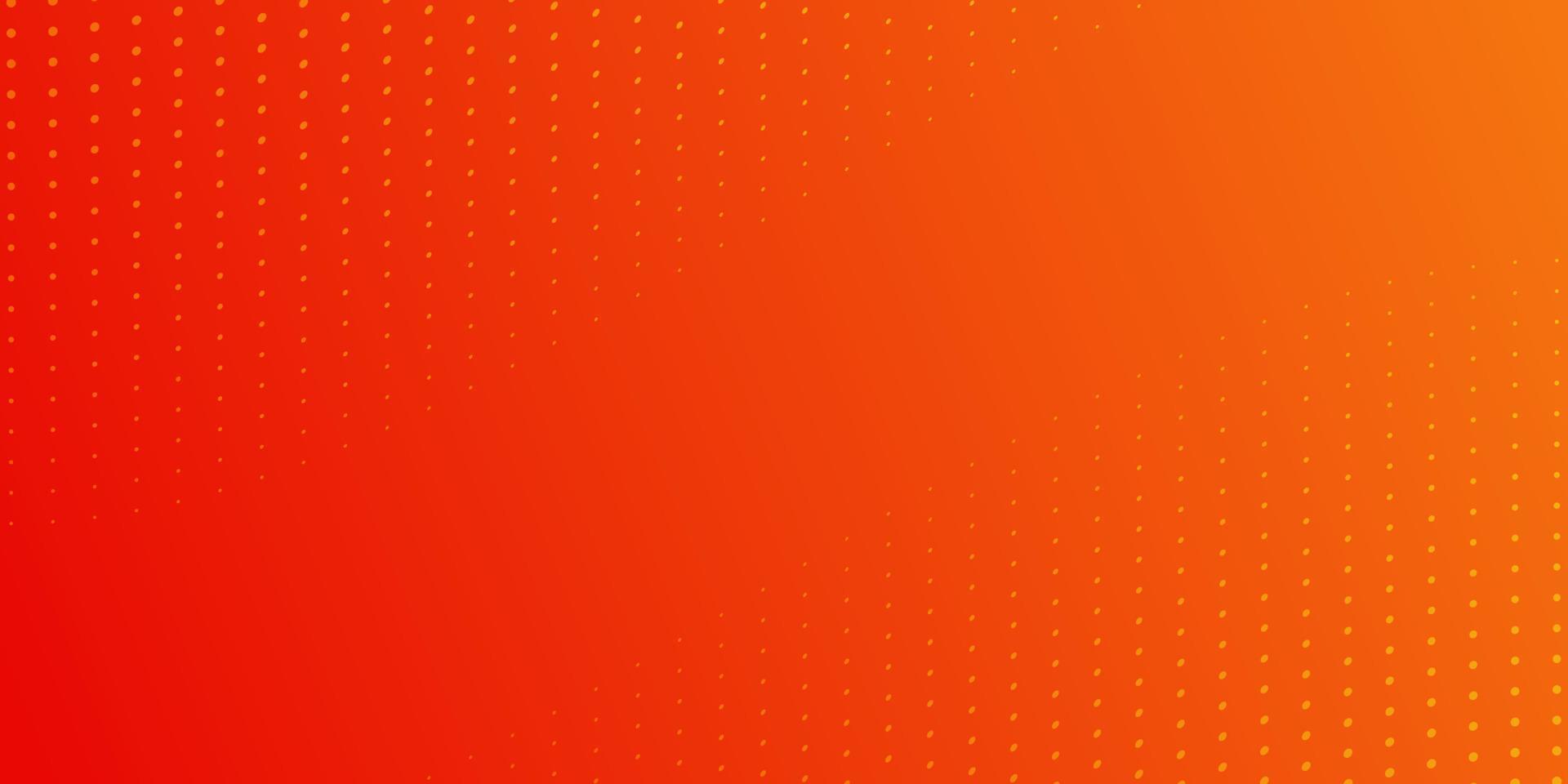 orange abstrakt halvtonsbakgrund. ljus våg prickade kreativ banner. ljus halvtonsstruktur med levande effektmönster. abstrakt modern tapetdesign. vektor illustration.