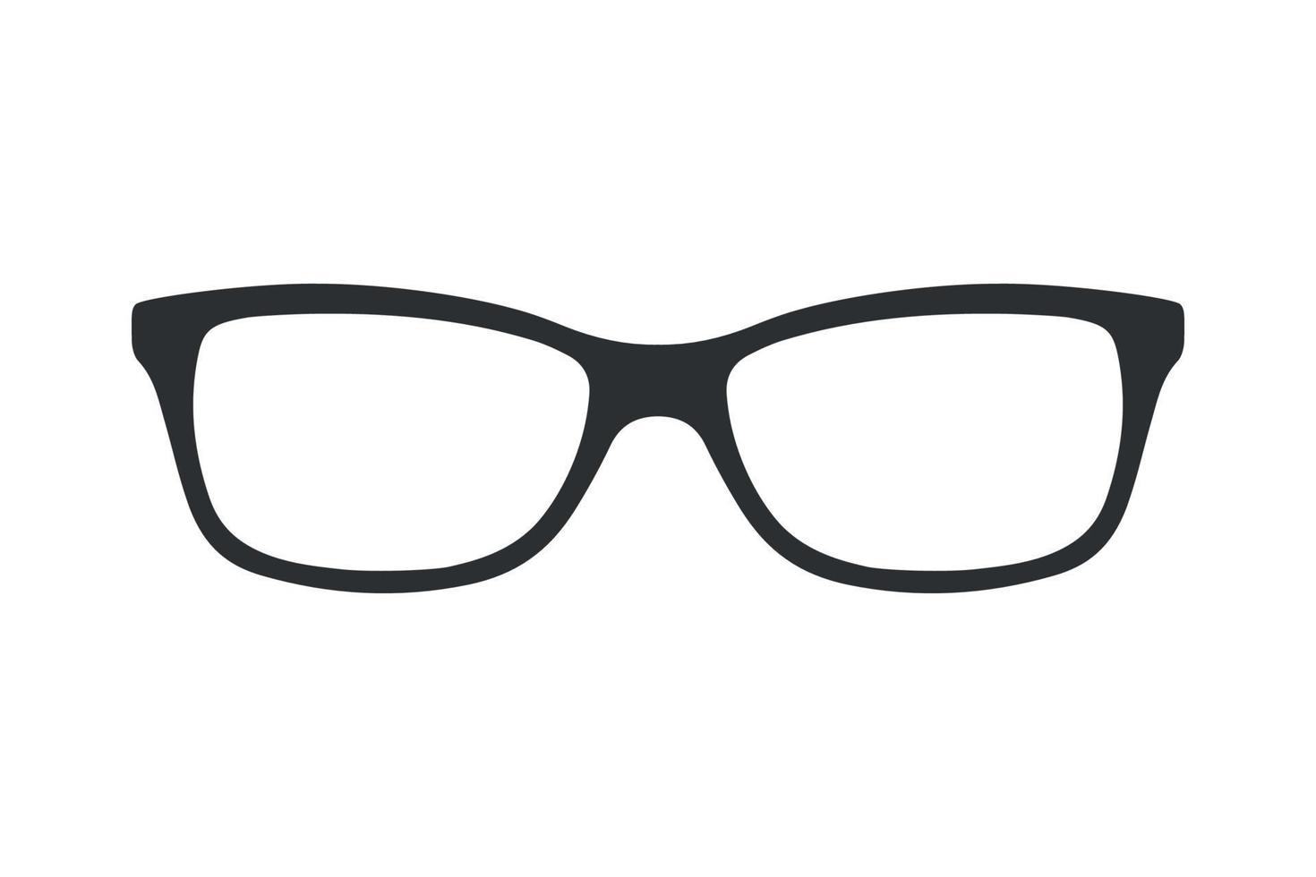 solglasögon eller glasögon siluett vektor