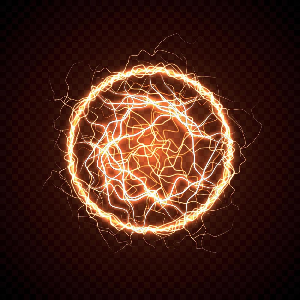 elektrisk boll med blixteffekt vektor