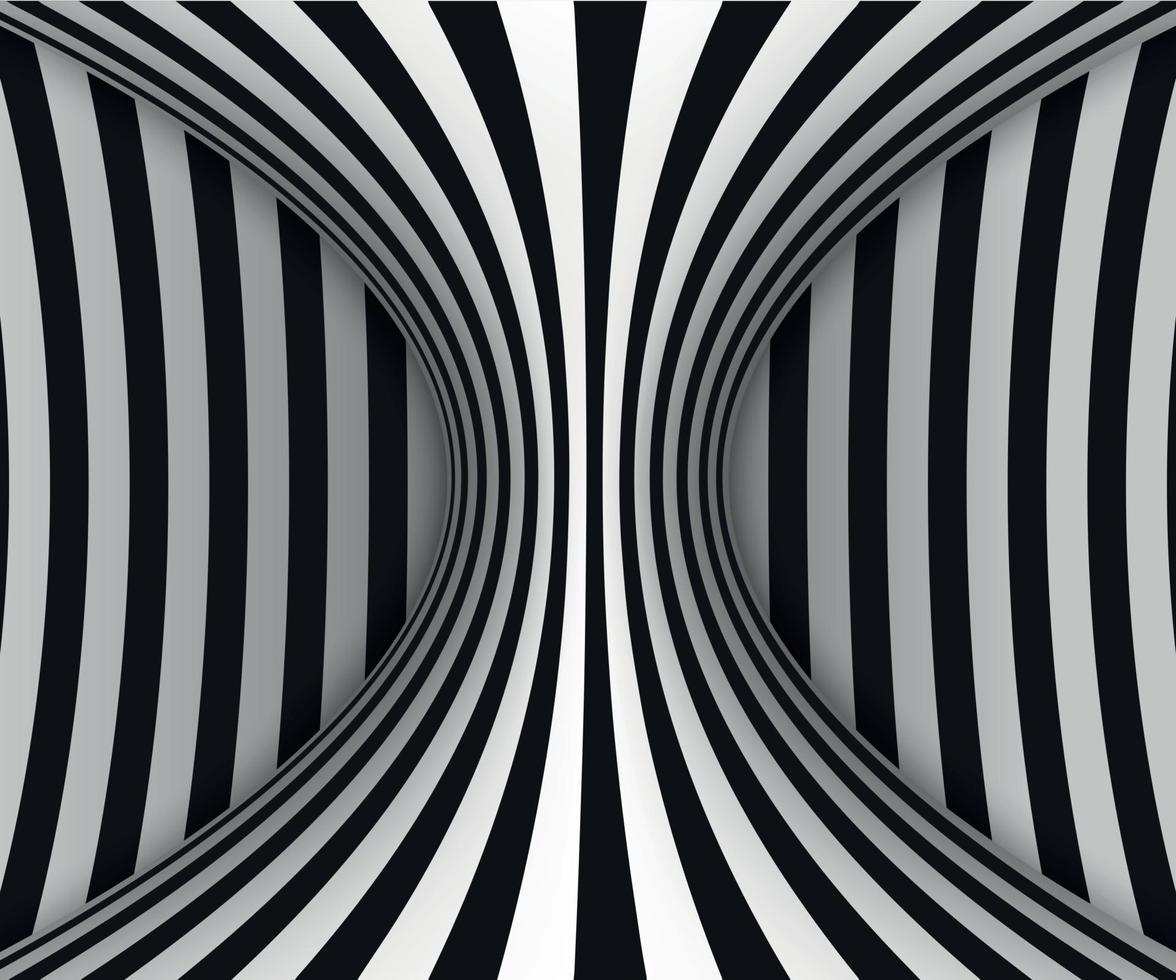 linjer optisk illusion vektor