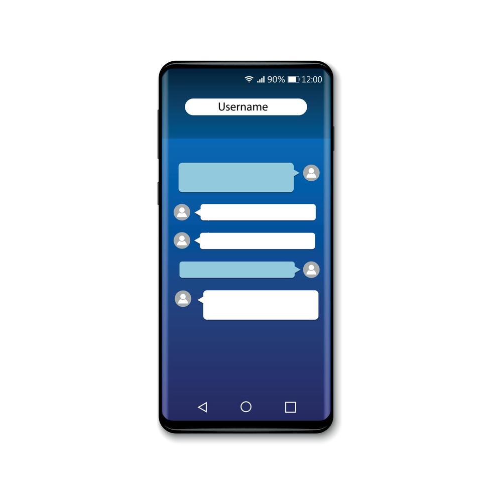 Mobiler Chat-Messenger vektor