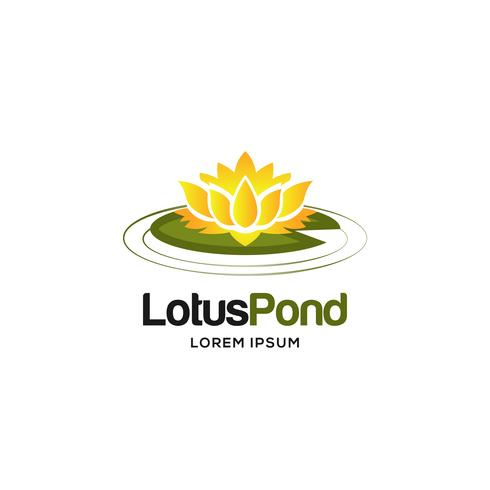 Flower Lotus-logotyp vektor