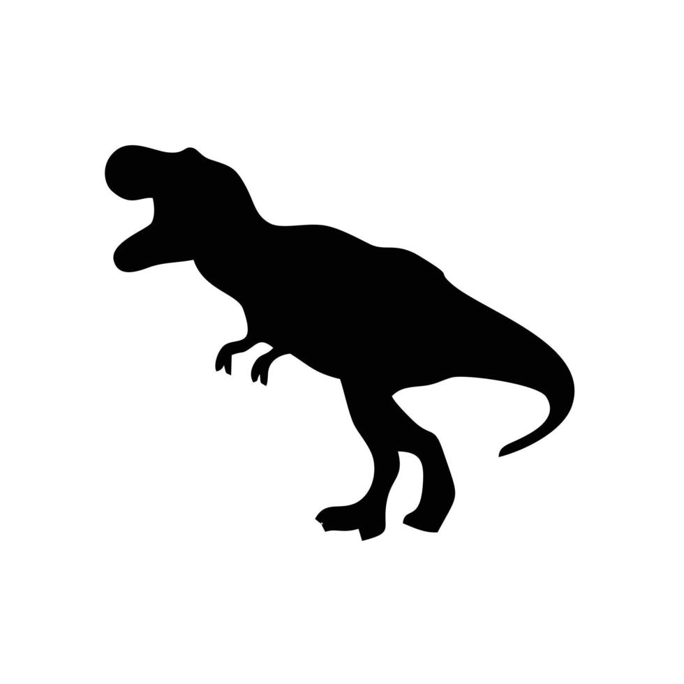 flache Vektorillustration des Dinosaurier-Symbolsymbols für Grafik- und Webdesign. vektor