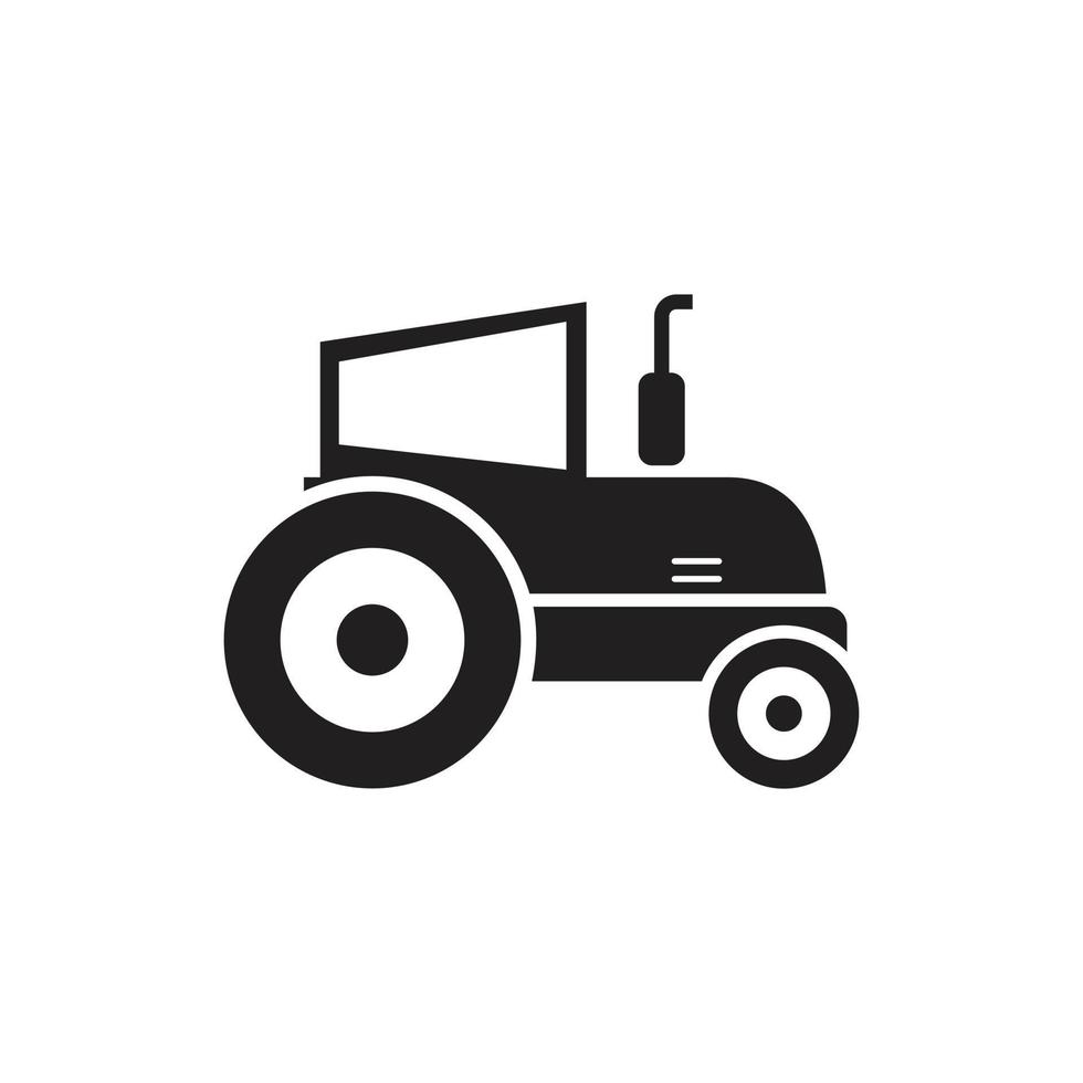 traktor ikon symbol platt vektorillustration för grafik och webbdesign. vektor