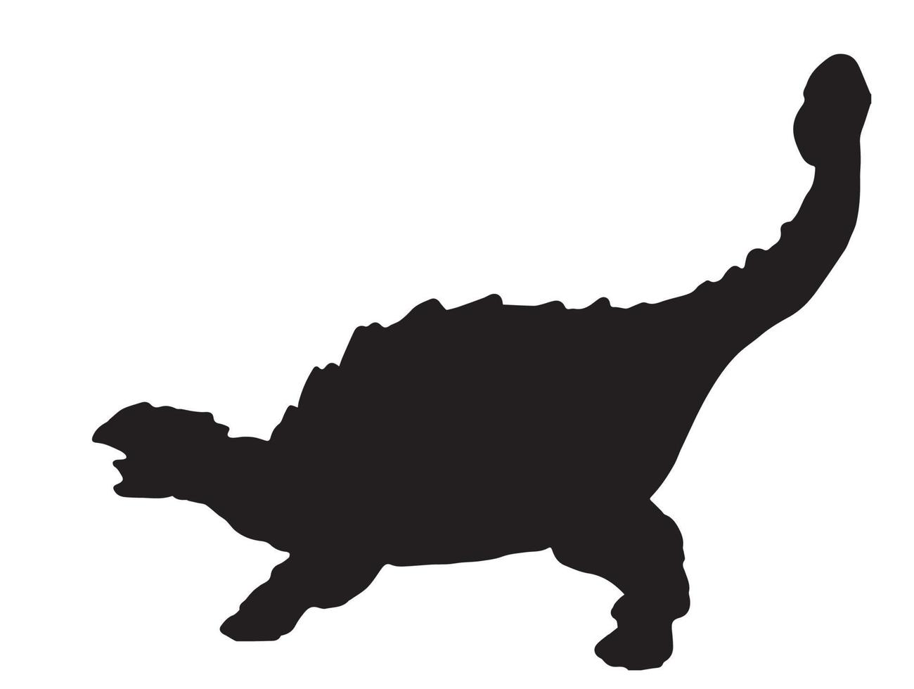 Polacanthus, Dinosaurier auf isoliertem Hintergrund. vektor
