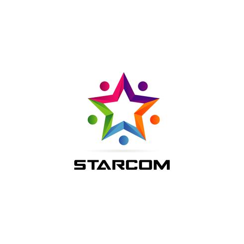 Star Community-logotyp vektor