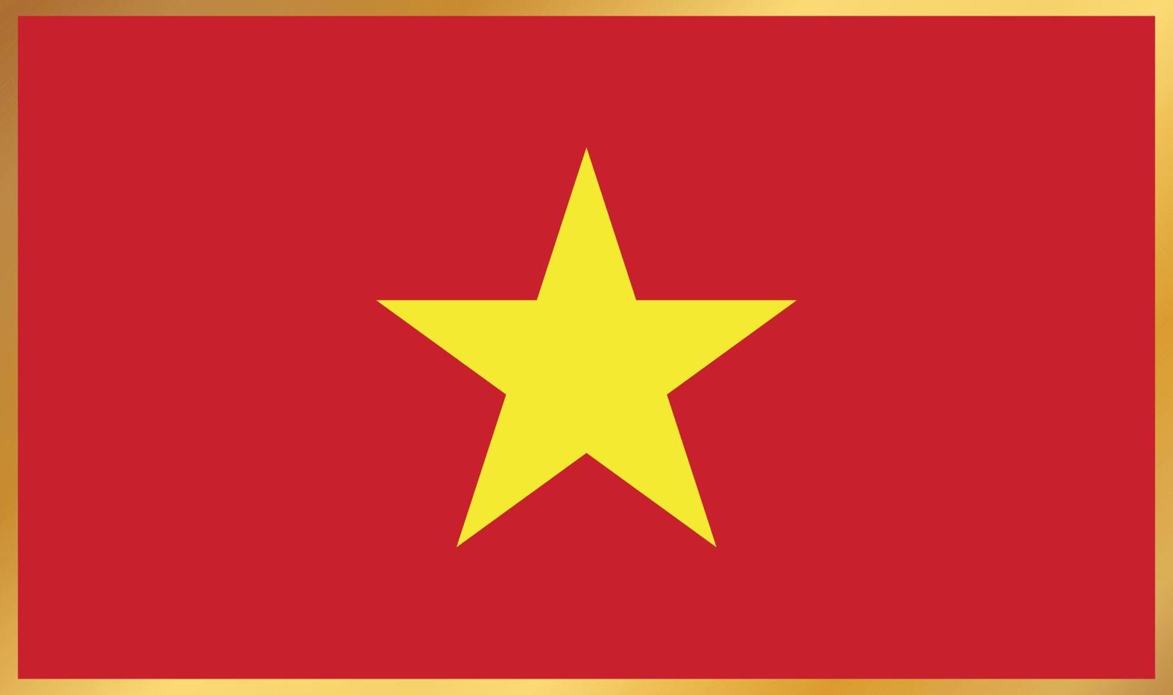 Vietnam-Flagge, Vektorillustration vektor