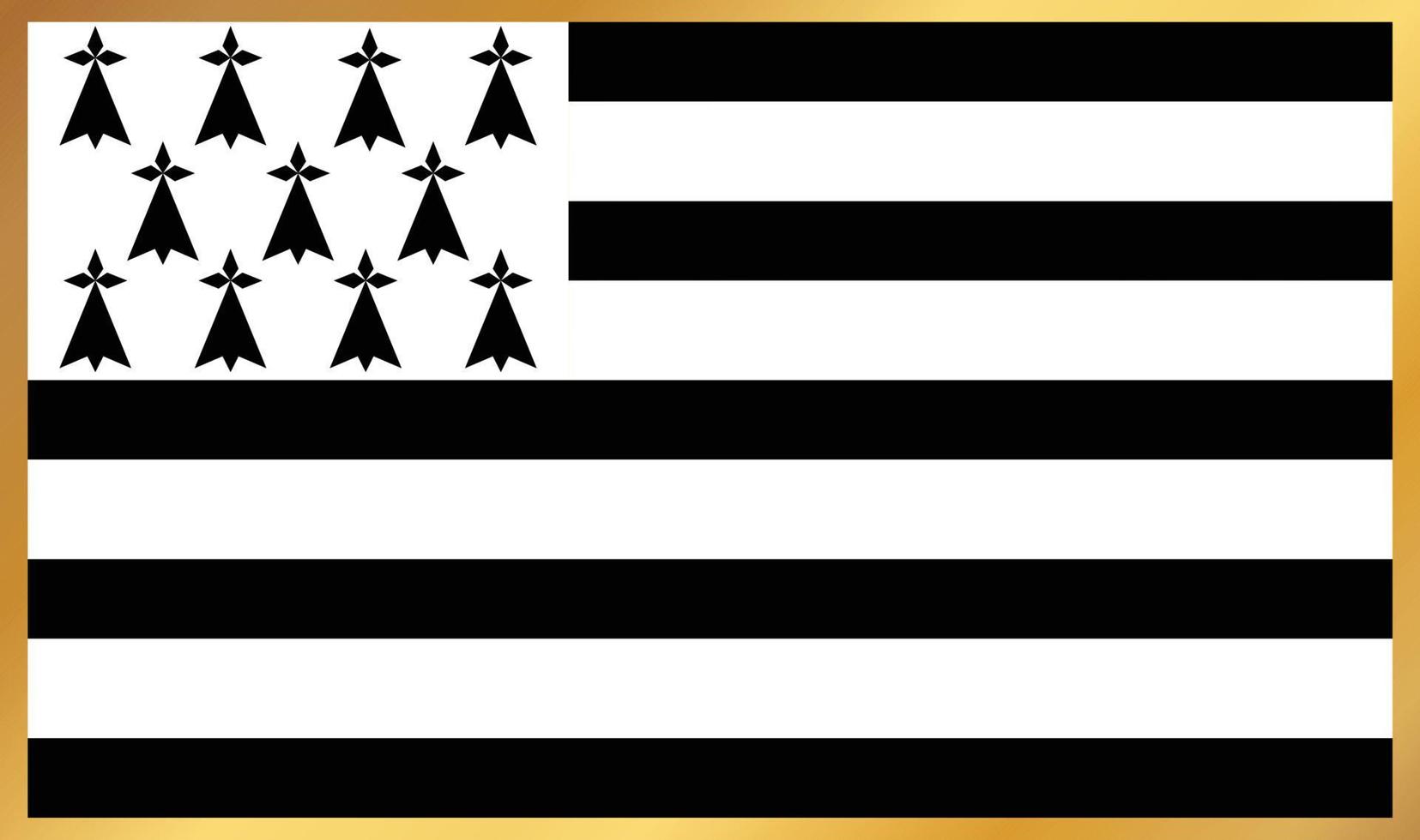 Bretagne-Flagge, Vektorillustration vektor