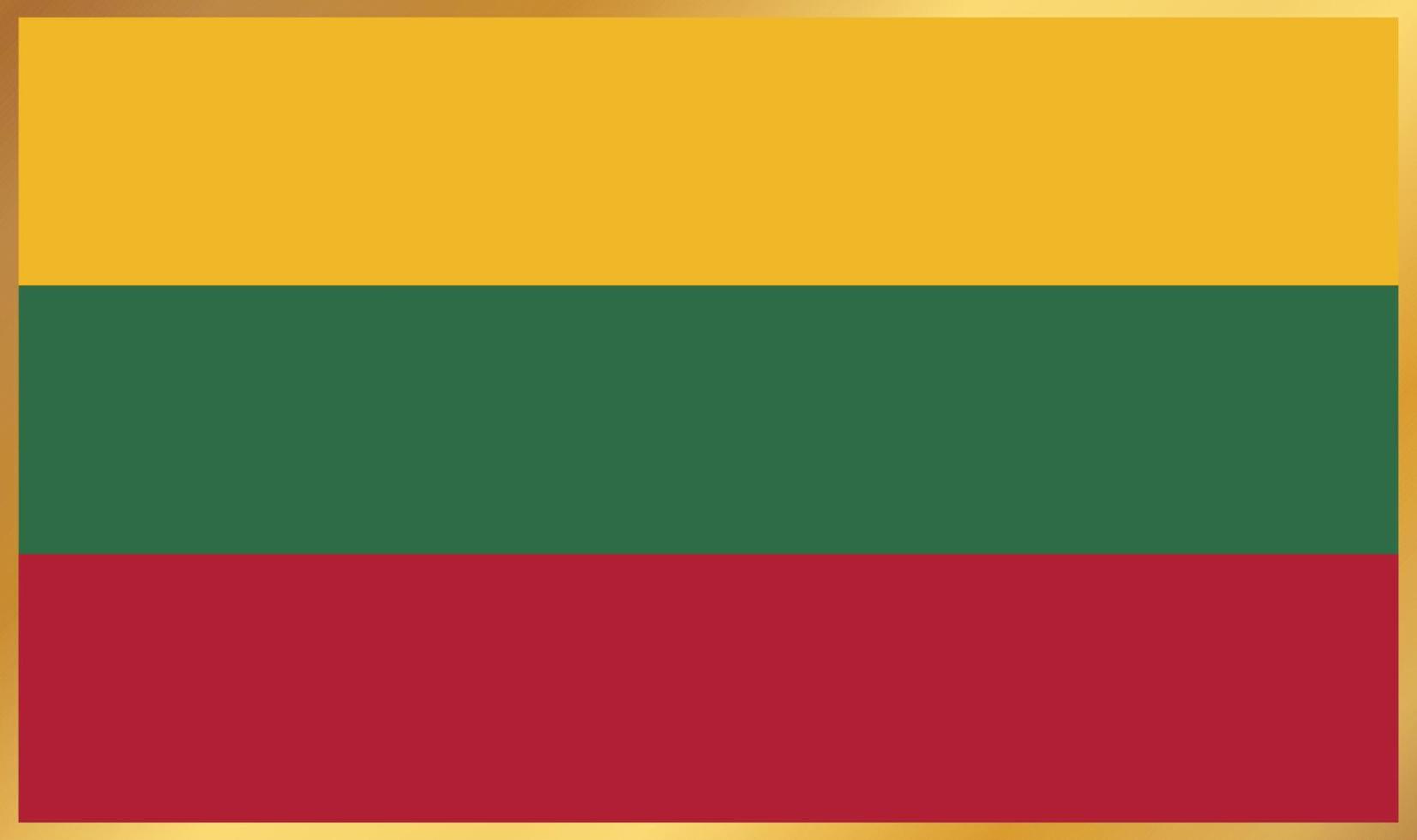 Litauen Flagge, Vektorillustration vektor